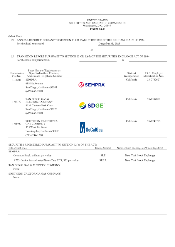 桑普拉能源 2025年度报告
