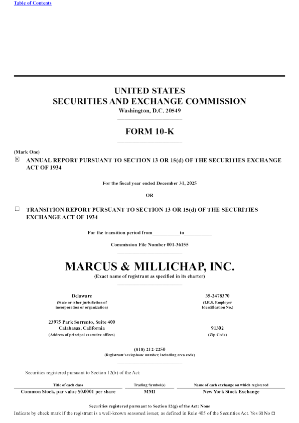 马库斯米利查普 2025年度报告