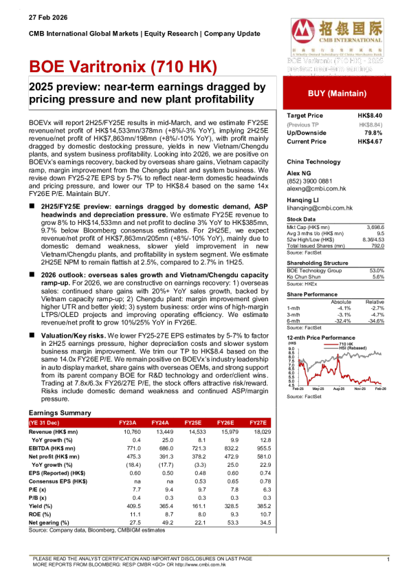 2025 preview: near-term earnings dragged by pricing pressure and new plant profitability