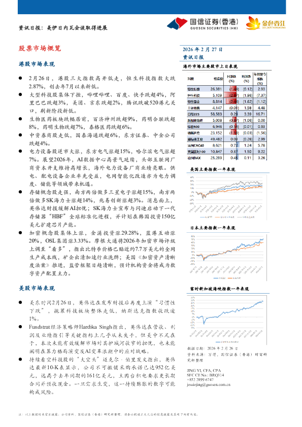 资讯日报:美伊日内瓦会谈取得进展