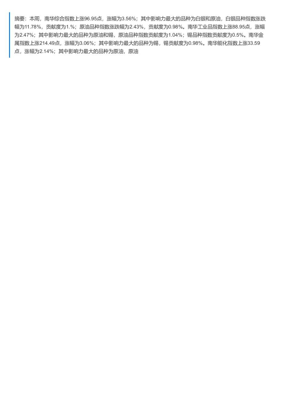南华商品指数：板块普涨，金银领涨20260227