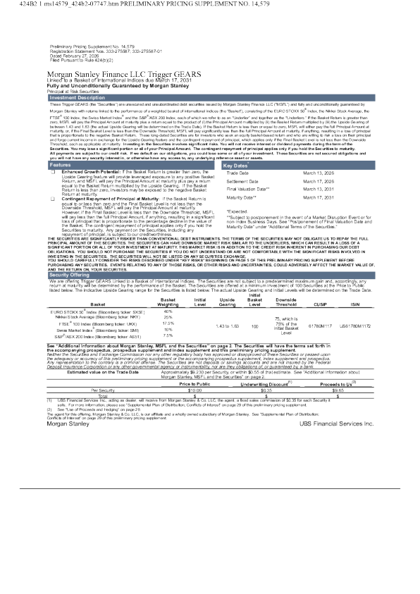 摩根士丹利美股招股说明书(2026-02-27版)