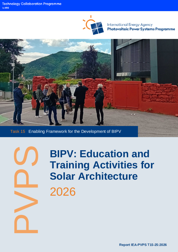 任务15 建筑光伏一体化（BIPV）发展赋能框架——BIPV：太阳能建筑教育与培训活动