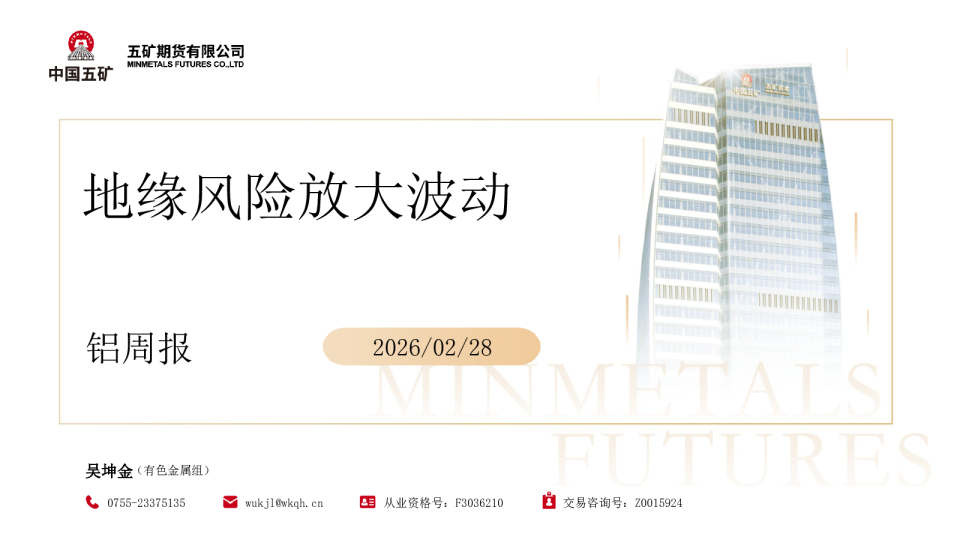 铝周报：地缘风险放大波动