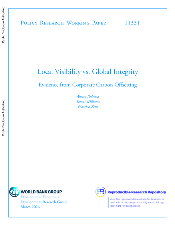 地方知名度与全球诚信：来自企业碳抵消的证据（英）