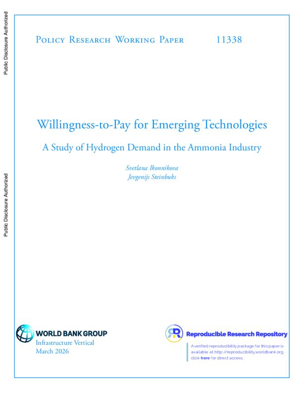 愿意为新兴技术付费：氨工业氢气需求研究（英）