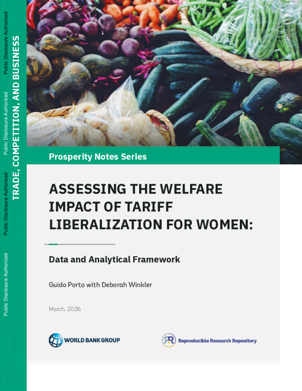 评估关税自由化对妇女的福利影响：数据和分析框架（英）