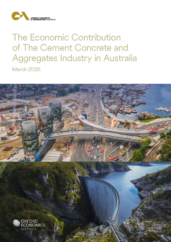 澳大利亚水泥混凝土和骨料行业的经济贡献（英）