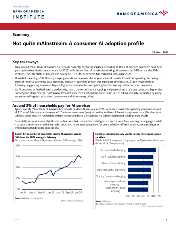 Not exclusively mainstream: Consumer AI profiles