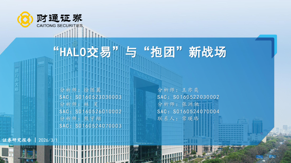 “HALO交易”与“抱团”新战场