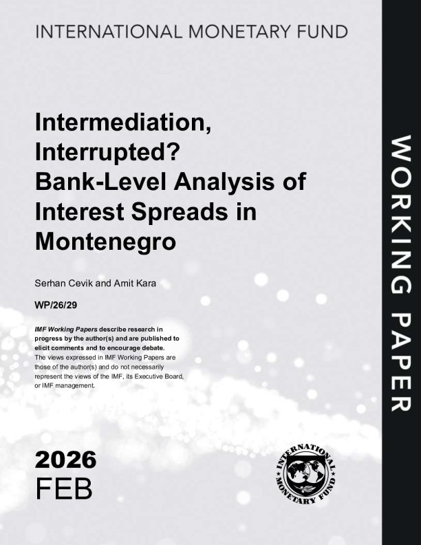 中介，中断？黑山银行利差分析（英）2026