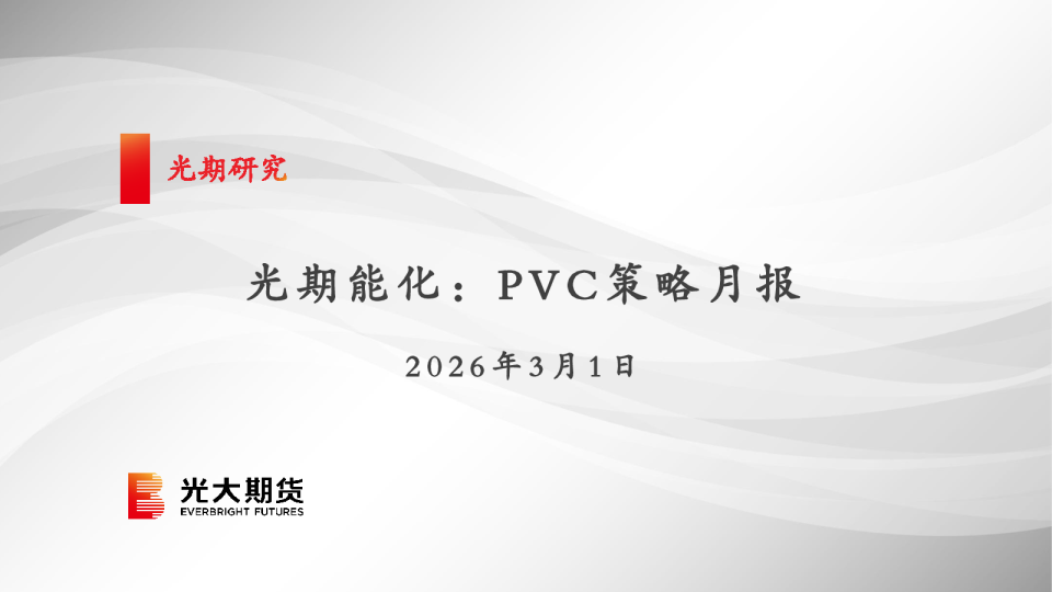 光期能化：PVC策略月报