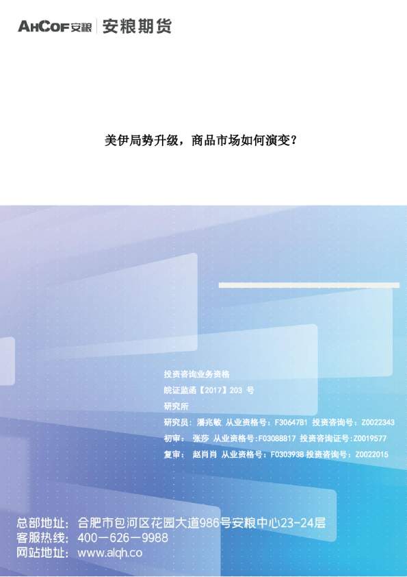 美伊局势升级，商品市场如何演变？