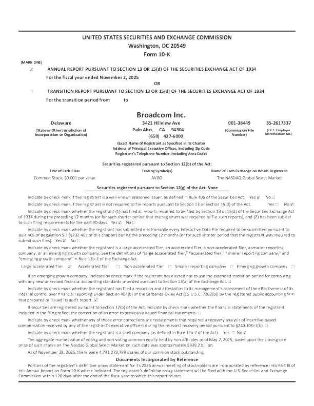 博通 2025年度报告
