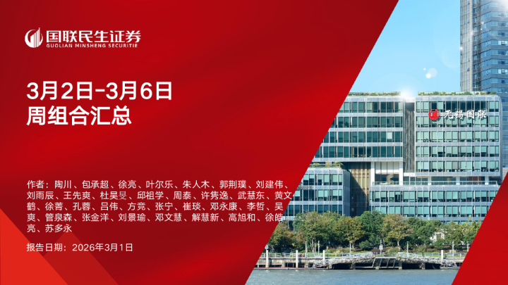 3月2日-3月6日周组合汇总