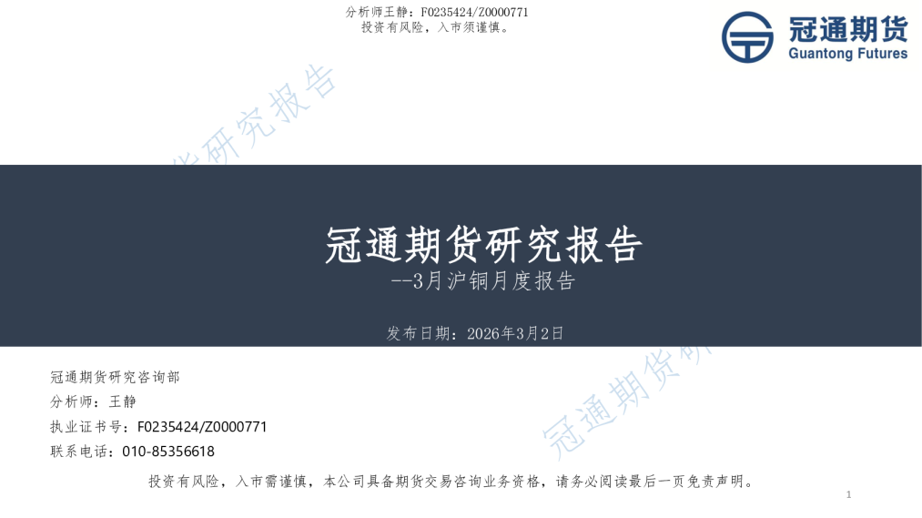 3月沪铜月度报告