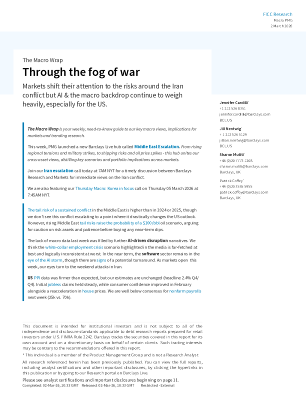 宏观综述：穿越战争迷雾