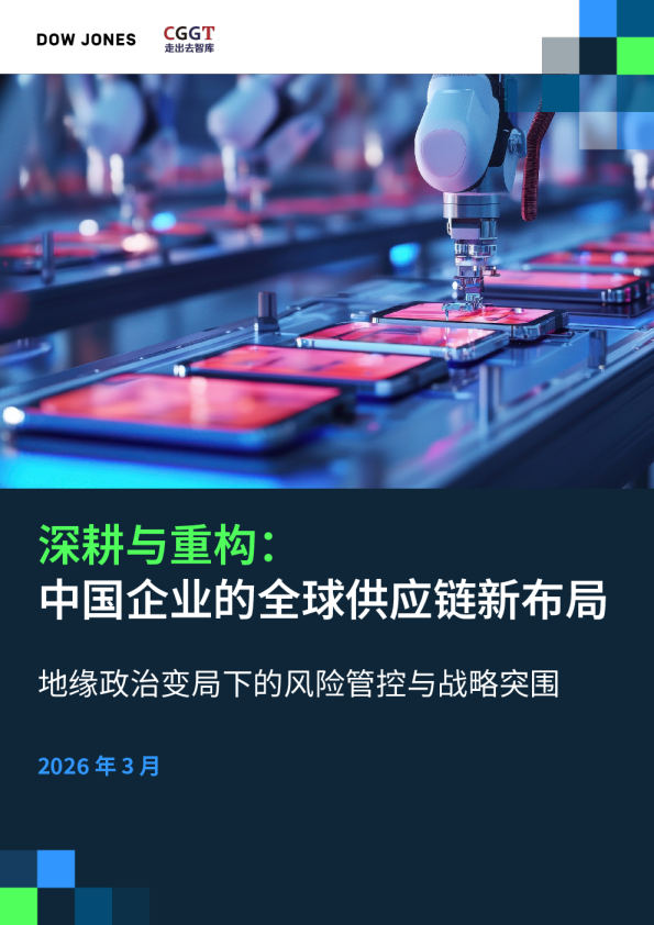 深耕与重构：中国企业的全球供应链新布局 地缘政治变局下的风险管控与战略突围