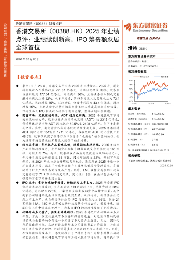2025年业绩点评业绩续创新高,IPO筹资额跃居全球首位