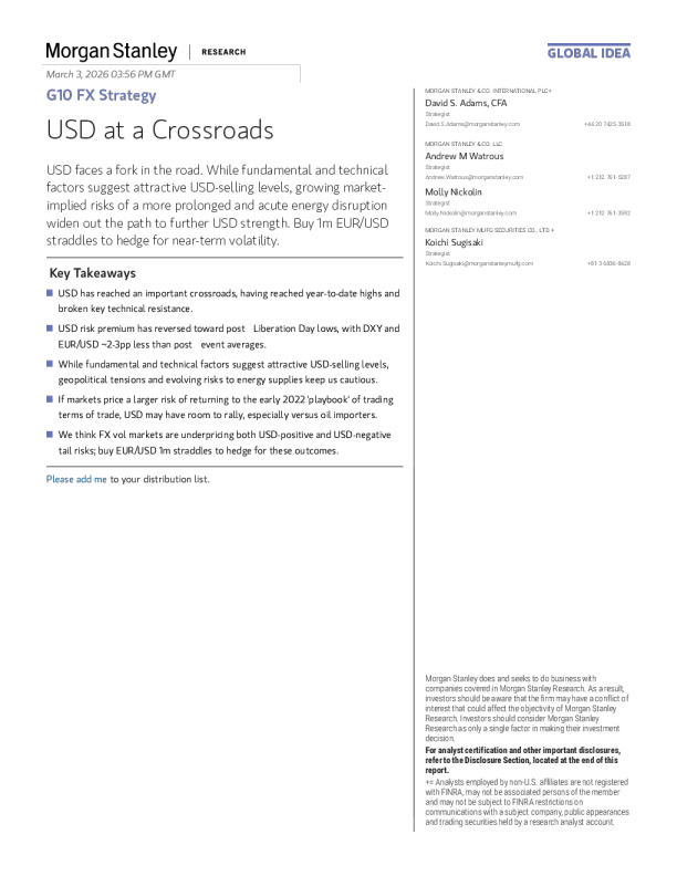 美元处于十字路口