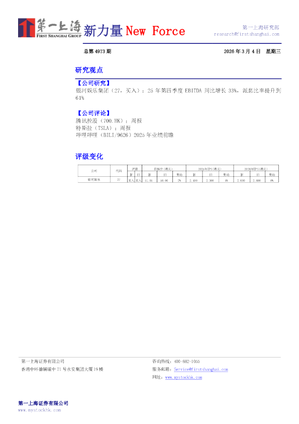 新力量NewForce总第4973期