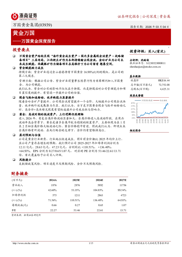 万国黄金深度报告：黄金万国
