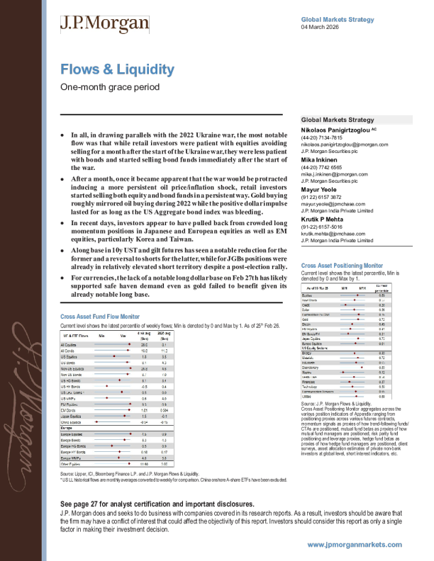 资金流向与流动性：一个月的缓冲期