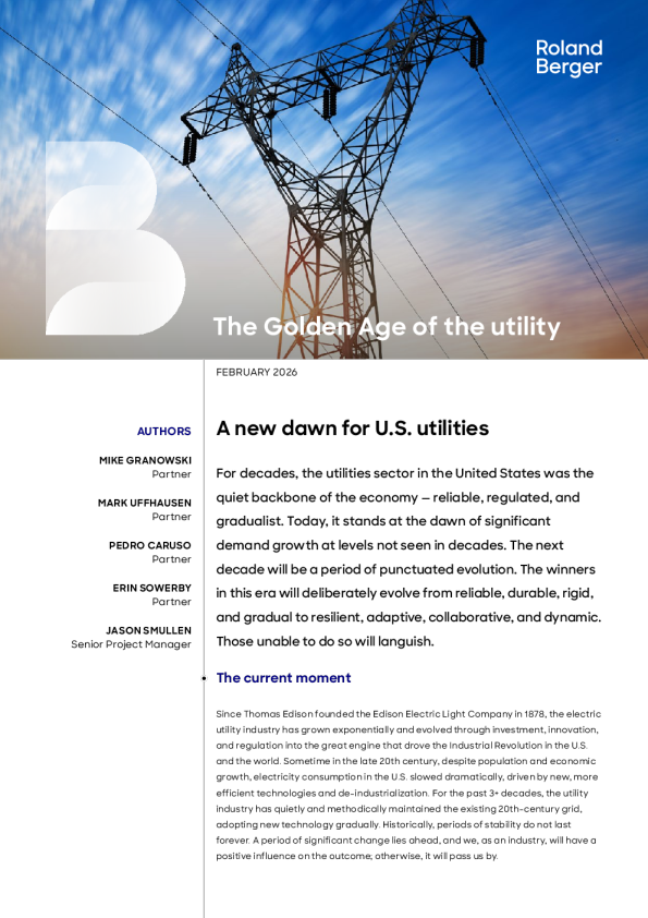 公用事业的黄金时代