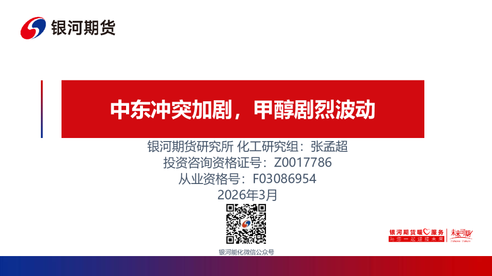 中东冲突加剧，甲醇剧烈波动