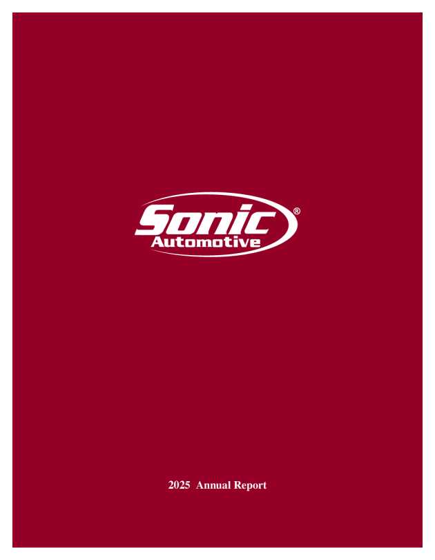 索尼克汽车 2025年度报告