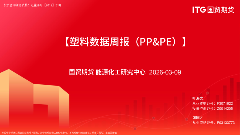 【塑料数据周报（PP&PE）】