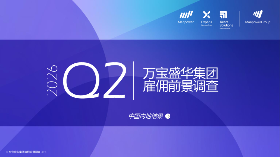 万宝盛华集团雇佣前景调查 中国内地结果 Q2 2026