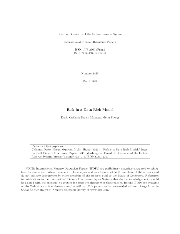 数据丰富模型中的风险