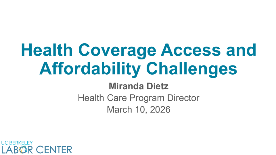 证词：医疗保险的可及性与可负担性挑战