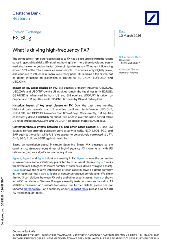 是什么推动了高频外汇交易？