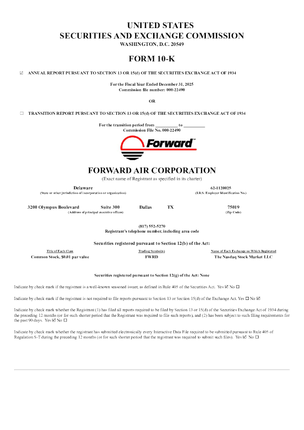 福沃运输 2025年度报告