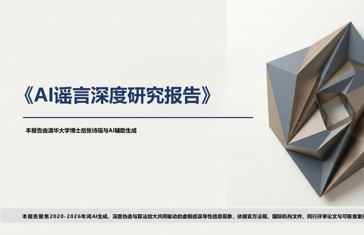 AI谣言深度研究报告