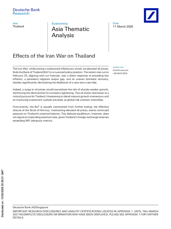 伊朗战争对泰国的影响