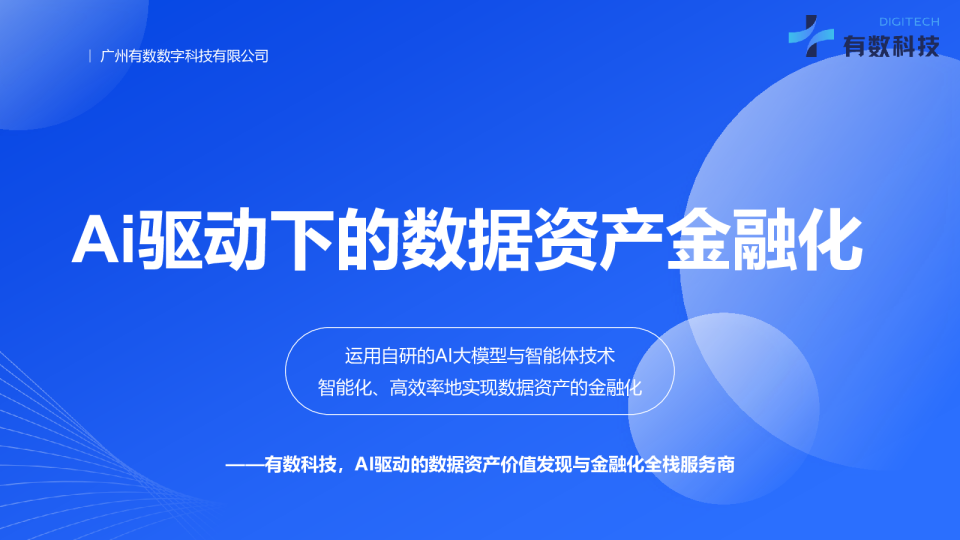 AI驱动下的数据资产金融化