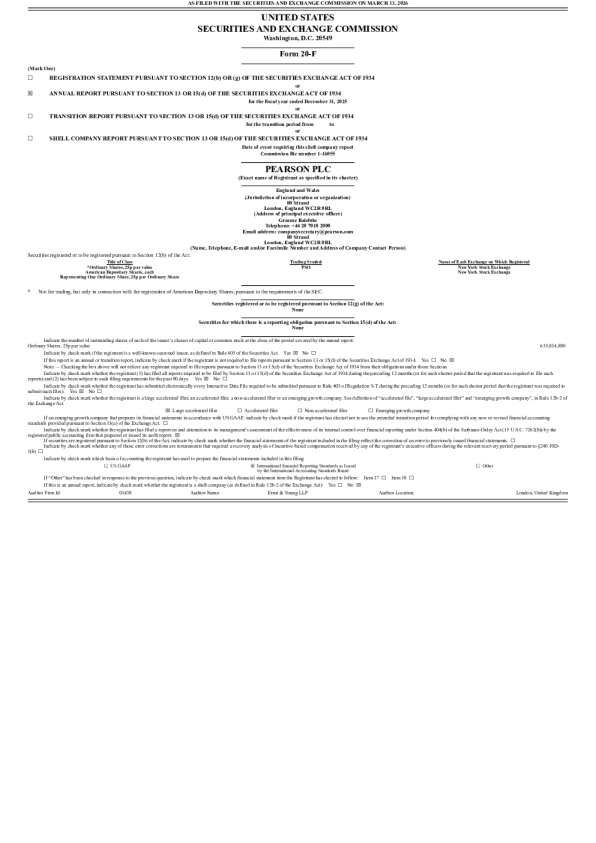 培生 2026年年度报告和过渡报告