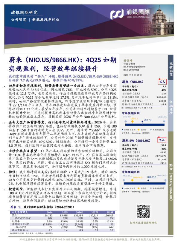 4Q25如期实现盈利,经营效率继续提升