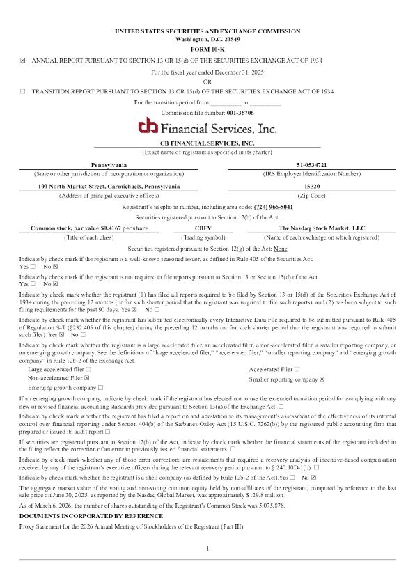 CB金融服务 2025年度报告