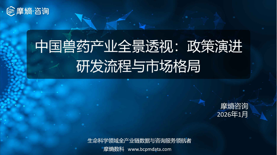 中国兽药产业全景透视：政策演进 研发流程与市场格局