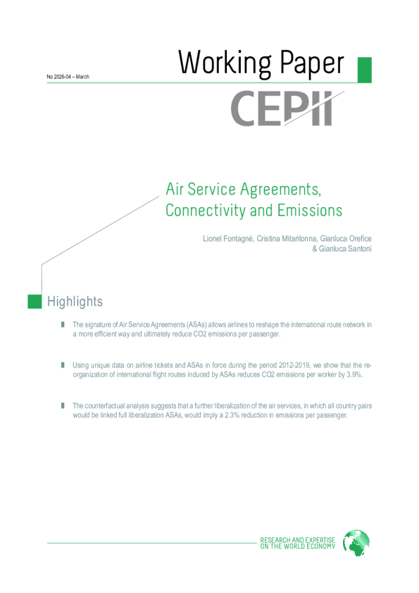 航空服务协议、连通性与排放