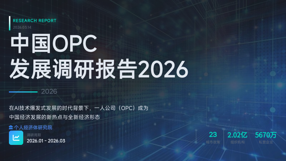 中国OPC发展调研报告2026