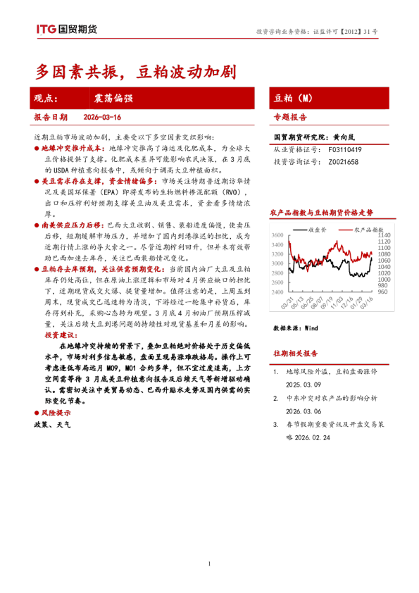 豆粕（M）专题报告：多因素共振，豆粕波动加剧