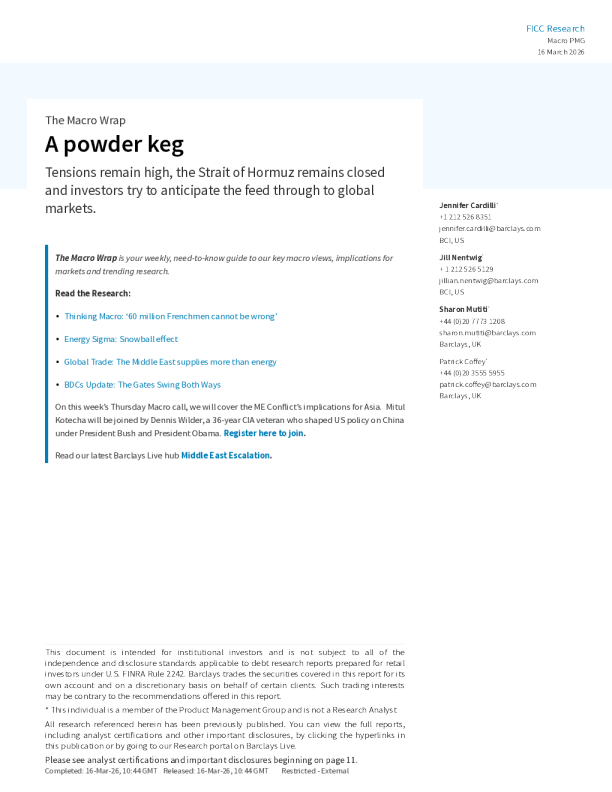 宏观周报：一个火药桶