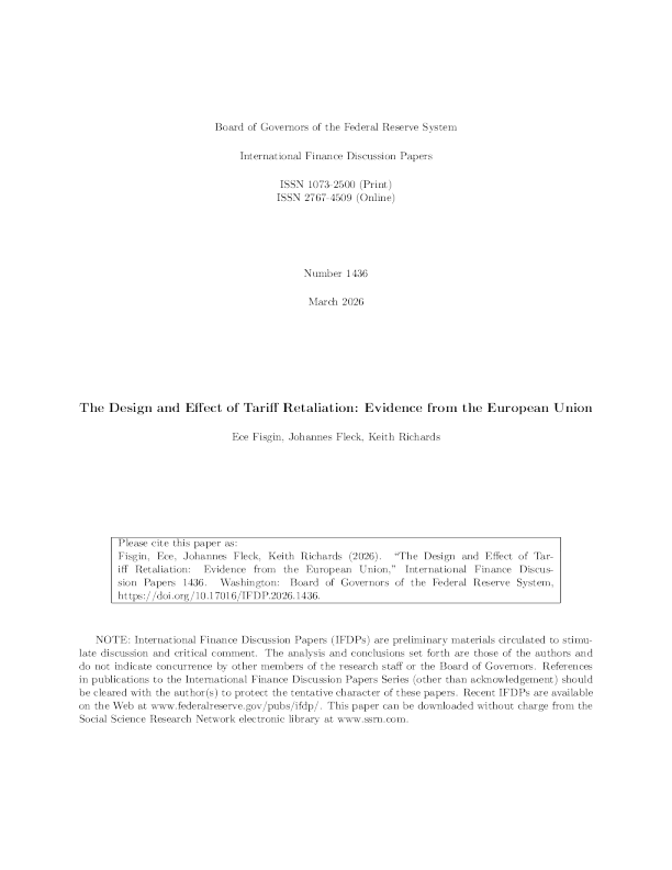 关税报复的设计与效果：来自欧盟的证据