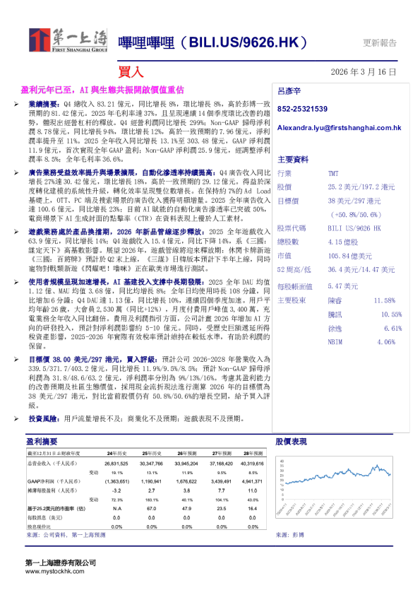 盈利元年已至，AI与生态共振开启价值重估（繁体版）