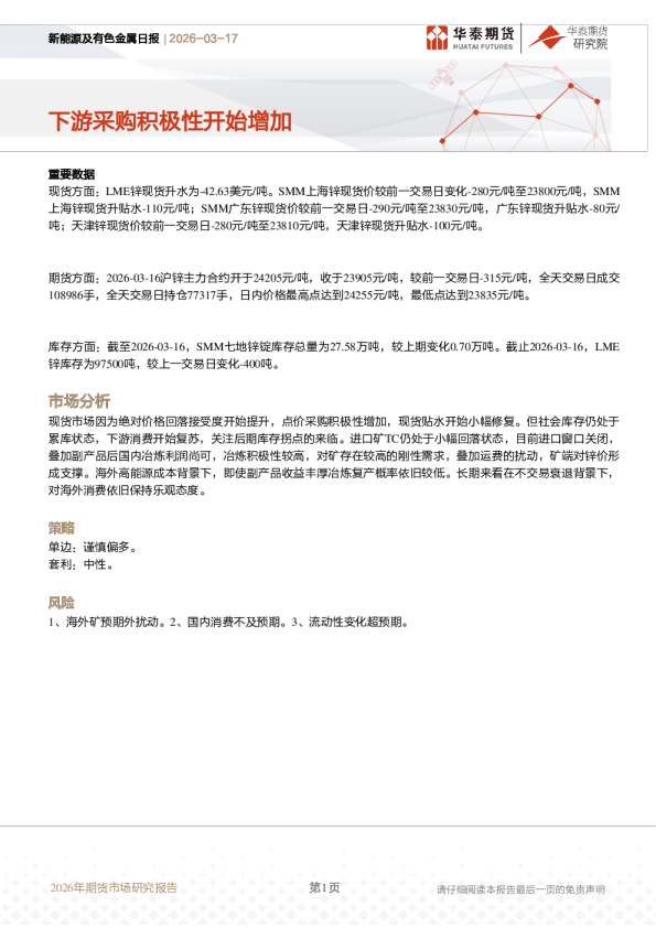 新能源及有色金属日报：下游采购积极性开始增加